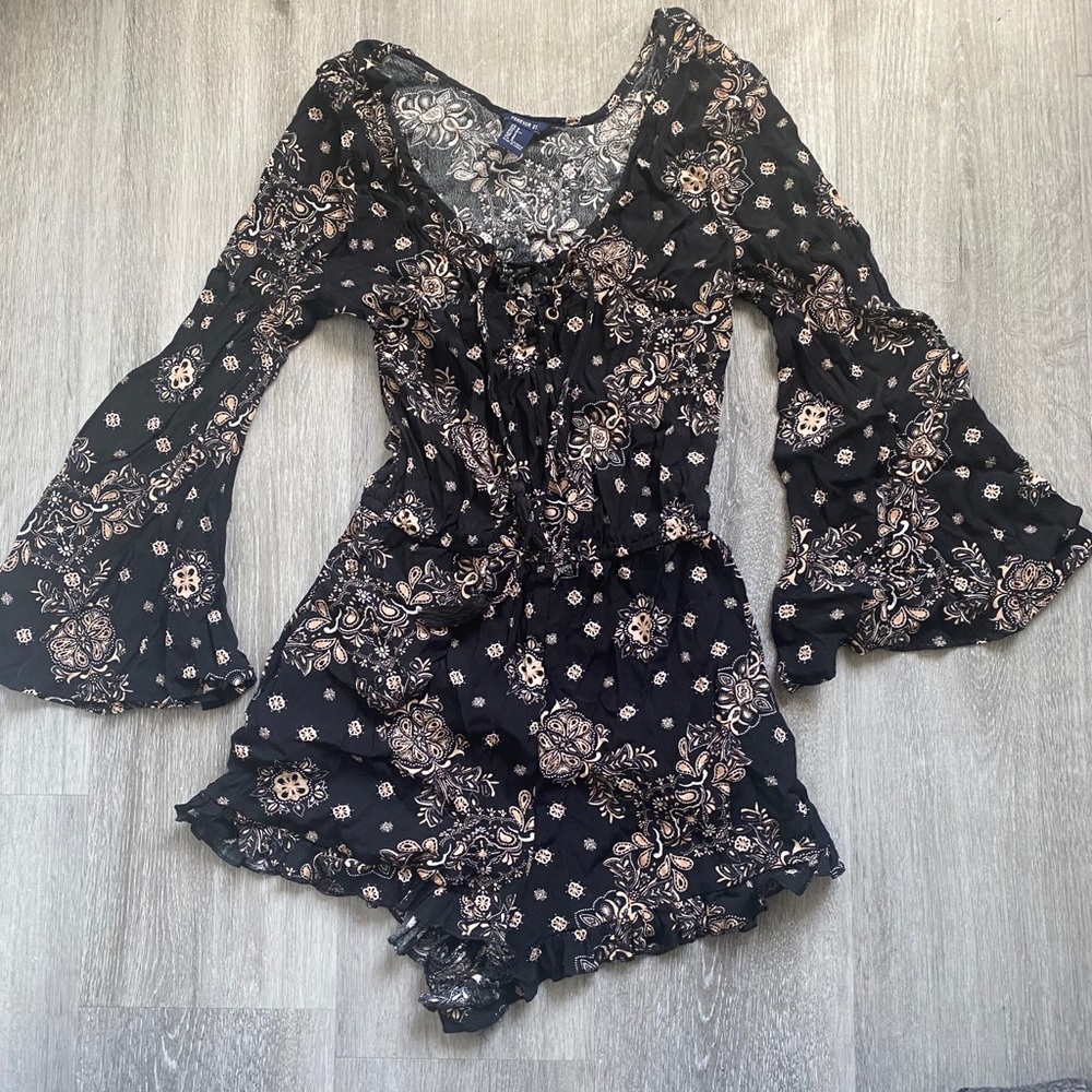 Paisley Longsleeve Romper